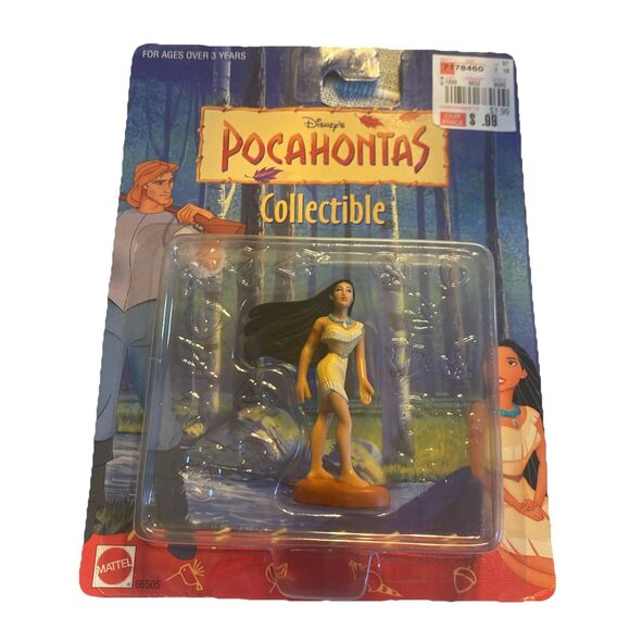 VINTAGE 1990's DISNEY MATTEL POCAHONTAS COLLECTIBLE FIGURE 66505 FIGURE TOY NEW - Picture 1 of 5